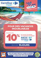 Les 10 jours carrefour voyages chez Carrefour Contact Valable du 31 octobre au 16 novembre 2025