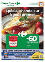Spécial chandeleur à goût promo ! chez Carrefour Contact Valable du 27 janvier au 08 février 2026