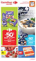 Produits laitiers et végétaux chez Carrefour market Valable du 25 mars au 06 avril 2025