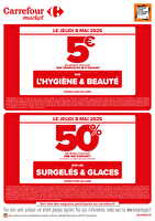 Operations bons d’achat chez Carrefour market Valable du 08 mai 2025