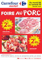 Foire au porc chez Carrefour market Valable du 06 au 10 janvier 2026