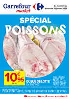 Spécial poissons chez Carrefour market Valable du 20 au 25 janvier 2026