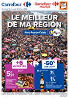 Le meilleur de ma région des magasins Carrefour market Valable du 10 au 16 février 2026