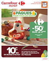 Pâques pour tous les goûts chez Carrefour market Valable du 24 mars au 05 avril 2026