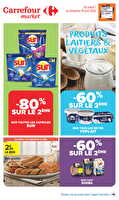 Produits laitiers et végéteaux des magasins Carrefour market Valable du 07 au 19 avril 2026