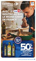 Avec le club carrefour goûtez au bio le moins cher de france des magasins Carrefour market Valable du 02 au 14 juin 2026