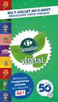 Découvrez la marque carrefour sensation végétal des magasins Carrefour market Valable du 07 juillet au 03 août 2026