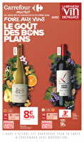 La foire aux vins chez Carrefour market Valable du 01 au 18 octobre 2026