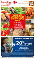 Sm rettel du 21 au 26 septembre 2026 des magasins Carrefour market Valable du 21 au 26 septembre 2026