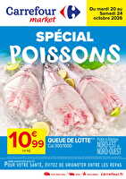 Découvrez votre sélection “spécial poisson” des magasins Carrefour market Valable du 20 au 24 octobre 2026
