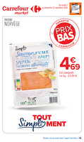 Premier prix simpl des magasins Carrefour market Valable du 03 au 22 novembre 2026