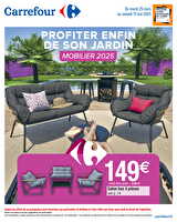 Salon de jardin  chez Carrefour Valable du 25 mars au 17 mai 2025