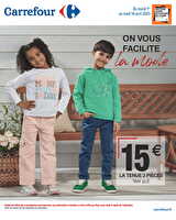 Mode printemps chez Carrefour Valable du 01 au 14 avril 2025