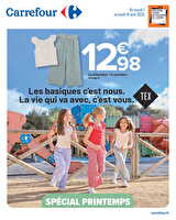 Textile spécial printemps 2 chez Carrefour Valable du 01 au 14 avril 2025