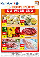 Les bons plans du week-end des magasins Carrefour Valable du 25 au 27 avril 2025