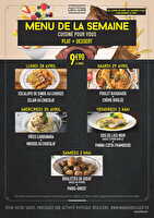 Menus cafeteria du lundi 28 avril au samedi 3 mai 2025 chez Carrefour Valable du 28 avril au 03 mai 2025