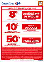Offres bons d’achat de fin de semaine chez Carrefour Valable du 17 au 19 avril 2025