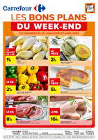 Les bons plans du week-end des magasins Carrefour Valable du 25 au 27 avril 2025