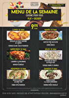Menus cafeteria du lundi 12 au samedi 17 mai 2025 chez Carrefour Valable du 12 au 17 mai 2025