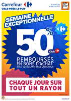 Catalogue semaine exceptionnelle vals-prés-le-puy chez Carrefour Valable du 27 mai au 02 juin 2025