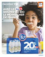 Spécial bio chez Carrefour Valable du 02 au 16 juin 2025