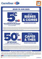 Bons plans dernière minute 19/06 des magasins Carrefour Valable du 19 juin 2025