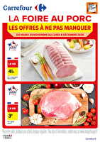 Les bons plans de la foire au porc chez Carrefour Valable du 25 novembre au 08 décembre 2025