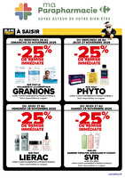 Feuillet parapharmacie black friday du 26 au 30/11/2025 chez Carrefour Valable du 26 au 30 novembre 2025