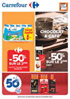 Chocolat et café chez Carrefour Valable du 06 au 19 janvier 2026