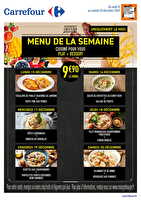 Menu de la semaine chez Carrefour Valable du 15 au 20 décembre 2025