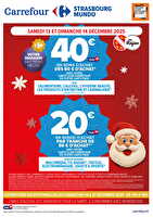 Opération bons d’achat des magasins Carrefour Valable du 13 au 14 décembre 2025
