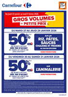 Bons d’achat à ne pas manquer !  chez Carrefour Valable du 27 au 31 janvier 2026