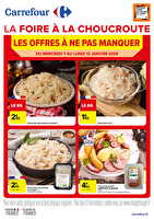 La foire à la choucroute chez Carrefour Valable du 07 au 12 janvier 2026