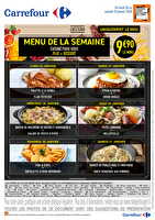 Menu de la semaine chez Carrefour Valable du 26 au 31 janvier 2026
