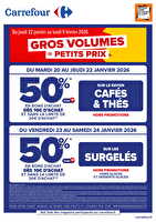 Bons d’achat à ne pas manquer ! chez Carrefour Valable du 20 au 24 janvier 2026