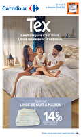 Special linge de nuit & maison chez Carrefour Valable du 12 au 31 mai 2026