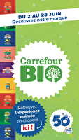 Découvrez la marque carrefour bio chez Carrefour Valable du 02 au 28 juin 2026