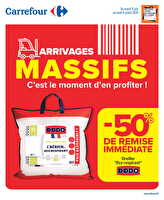 Arrivages massifs, c'est le moment d'en profiter ! des magasins Carrefour Valable du 09 juin au 06 juillet 2026