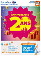 Anniversaire 20ans avranches chez Carrefour Valable du 16 au 29 juin 2026