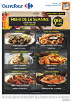 Menu de la semaine des magasins Carrefour Valable du 31 août au 05 septembre 2026