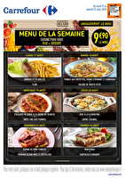 Menu de la semaine chez Carrefour Valable du 17 au 22 août 2026