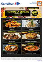 Menu de la semaine des magasins Carrefour Valable du 10 au 15 août 2026