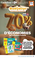 Les babydays des magasins Carrefour Valable du 15 au 28 septembre 2026