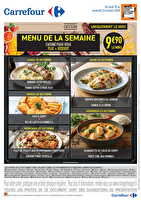 Menu cafétéria de la semaine des magasins Carrefour Valable du 19 au 23 octobre 2026