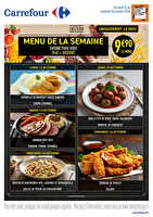 Menu de la semaine et la semaine du goût des magasins Carrefour Valable du 12 au 17 octobre 2026