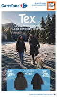 Tex catalogue hiver des magasins Carrefour Valable du 20 octobre au 02 novembre 2026