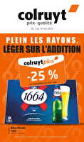 Plein les rayons, léger sur l'addition chez Colruyt Valable du 07 au 18 mai 2025