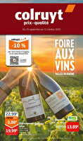Foire aux vins vallée du rhône des magasins Colruyt Valable du 24 septembre au 12 octobre 2025