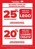 Remises semaine des enfants chez Cora Valable du 07 au 20 avril 2025