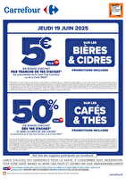 Spécial remises boissons des magasins Cora Valable du 19 juin au 06 juillet 2025